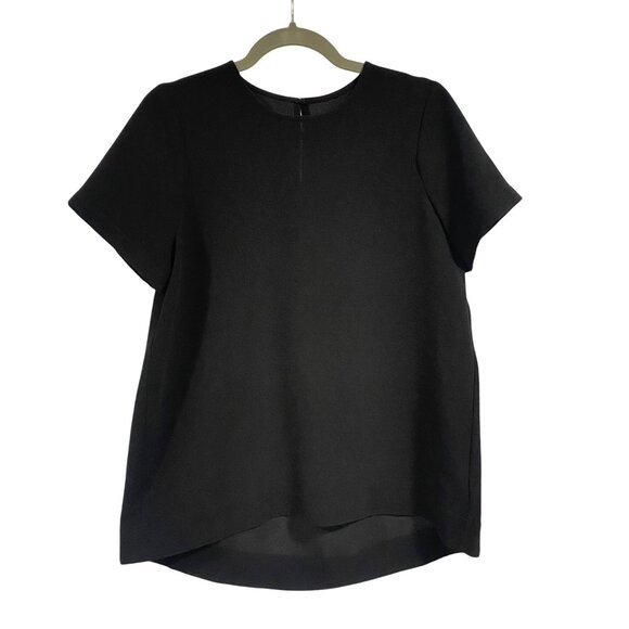 Madewell Textured Oversized Black‎ Blouse Size M - Picture 1 of 6